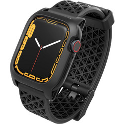 Catalyst Active Defense Θήκη Σιλικόνης με Λουράκι για Apple Watch 7 / 8 / 9 41mm Μαύρη