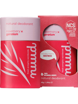 Nuud Rosemary & Geranium Φυσικό Αποσμητικό Stick 48h 45gr