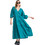 Funky Buddha Midi Καθημερινό Φόρεμα Πετρόλ FBL011-109-13