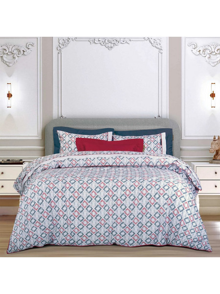 Greenwich Polo Club Σετ Σεντόνια King Size Βαμβακερά 260x280 Essential 2269 Blue Red