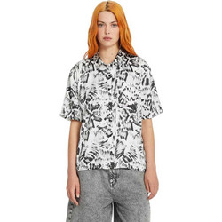 Volcom Alix Κοντομάνικο Γυναικείο Πουκάμισο Πολυεστέρα Λευκό B0412504-BWH