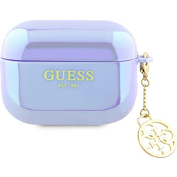 Guess 4G Charm Logo Collection Θήκη Σιλικόνης για Apple AirPods Pro 2 Μωβ