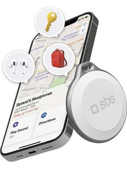 SBS Anti-Lost Tracker Apple Find My White 1 Pack