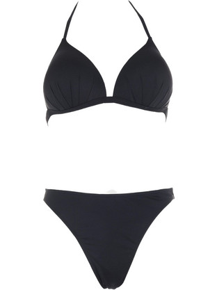 Gsecret Bikini Set Τριγωνάκι με Ενίσχυση Ψηλόμεσο Μαύρο M9322-33302