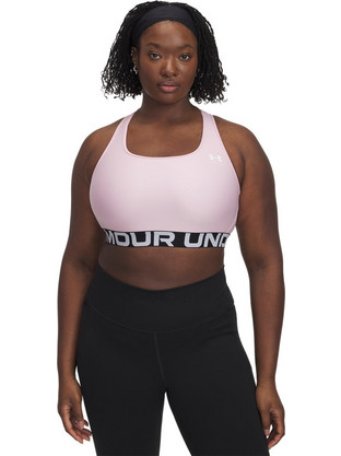 Under Armour HeatGear Αθλητικό Μπουστάκι με Μέτρια Στήριξη & Ελαφριά Ενίσχυση Ροζ 1383544-647