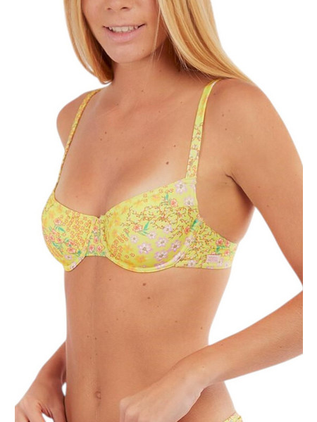 Banana Moon Bikini Top Floral Κίτρινο PROVO-BERTIES-JOM22