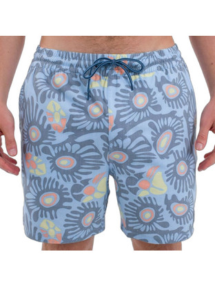 Hurley Ανδρικό Μαγιό Σορτς με Σχέδια Μπλε MBS0011880-459