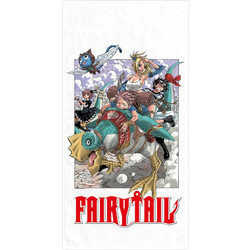 Sakami Fairy Tail Exploring Πετσέτα Θαλάσσης Microfiber Λευκή 75x150cm