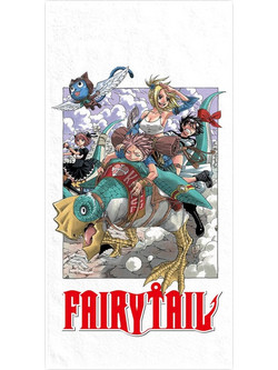 Sakami Fairy Tail Exploring Πετσέτα Θαλάσσης Microfiber Λευκή 75x150cm