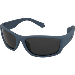 Polaroid Eyewear PLD2166/S FLLM9 Ανδρικά Γυαλιά Ηλίου Ορθογώνια Κοκάλινα Μπλε με Μαύρο Φακό