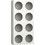 PoliHome Reli HF Βιβλιοθήκη 100.7x35.1x202.5cm 162794209