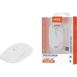 MTK GT707AZ Ασύρματο Ποντίκι White