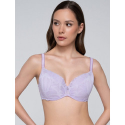 Luna Melody Σουτιέν Balconette Push Up με Μπανέλα Λιλά 14241