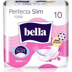 Bella Perfecta Slim Rose Σερβιέτες με Φτερά για Αυξημένη Ροή 4 Σταγόνες 10τμχ
