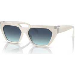 Tiffany & Co TF4205U 83699S Γυναικεία Γυαλιά Ηλίου Cat Eye Κοκάλινα Λευκά με Μπλε Degradee Φακό