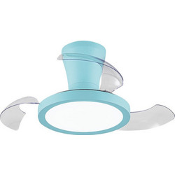 Primo PRCF-80685 Ανεμιστήρας Οροφής 65cm 35W με Φως & Τηλεχειριστήριο Γαλάζιος