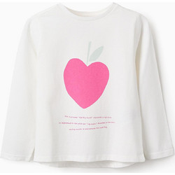 Zippy Παιδικό T-Shirt Μακρυμάνικο Λευκό Φούξια 31066350041