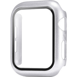 Sonique Πλαστική Θήκη Tempered Glass για Apple Watch 1 / 2 / 3 38mm Ασημί
