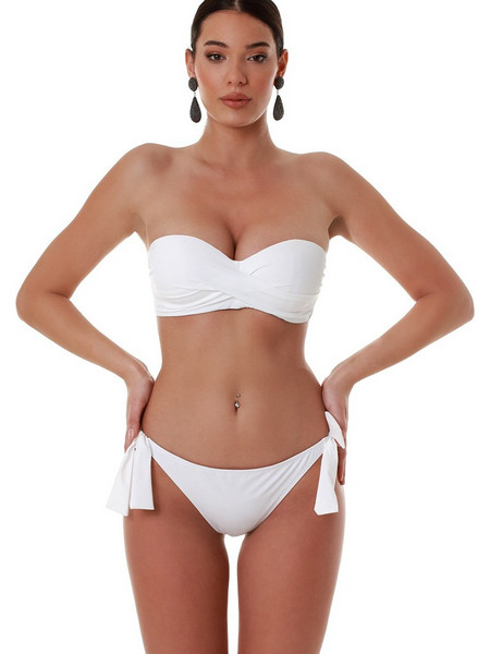 Bluepoint Bikini Top Strapless με Ενίσχυση Λευκό 25066093C-01