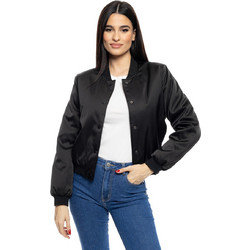 Splendid Γυναικείο Μπουφάν Bomber Κοντό Μαύρο 53-101-025