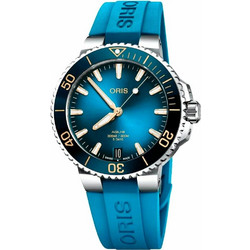 Oris Ανδρικό Ρολόι Αυτόματο με Γαλάζιο Καουτσούκ Λουράκι 41250742275FC