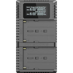 Nitecore USN3 Pro Διπλός Φορτιστής Συμβατός με Sony