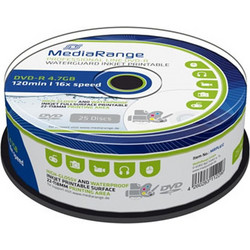 MediaRange MRPL612 Εγγράψιμα DVD-R 16x Printable 4.7GB Cake Box 25τμχ