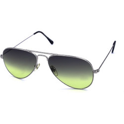 Max 1800 FGBW Ανδρικά Γυαλιά Ηλίου Aviator Μεταλλικά με Πράσινο Φακό