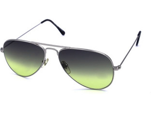 Max 1800 FGBW Ανδρικά Γυαλιά Ηλίου Aviator Μεταλλικά με Πράσινο Φακό