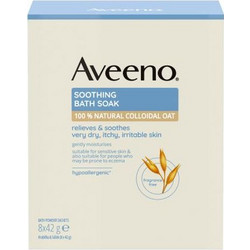 Aveeno Soothing Bath Soak Άλατα Μπάνιου σε Σκόνη 8x42gr