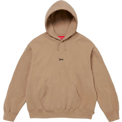 Supreme Micro Logo Ανδρικό Φούτερ με Κουκούλα & Τσέπες Εκρού FW24SW63