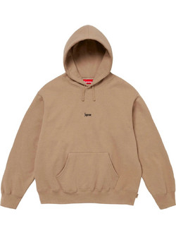 Supreme Micro Logo Ανδρικό Φούτερ με Κουκούλα & Τσέπες Εκρού FW24SW63