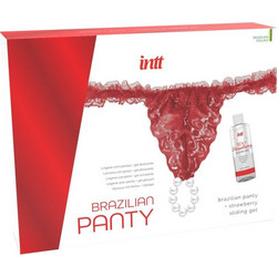 Intt Rekease Brazilian Panty Red + Lubricating Gel 50ml