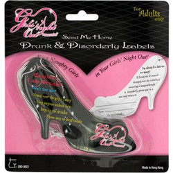Girls Night Out Drunk & Disorderly Labels Sexy Αξεσουάρ
