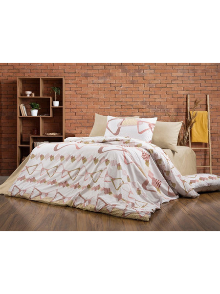 Dimcol Σετ Σεντόνια King Size 240x270 Δαρεία 490 White Beige