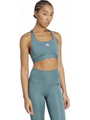 Adidas Power React Training Αθλητικό Μπουστάκι με Μέτρια Στήριξη & Αφαιρούμενη Ενίσχυση Πράσινο Mint JV7024