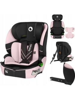 Lionelo Levi Fix Κάθισμα Αυτοκινήτου Booster i-Size 9-36kg ISOfix Pink