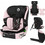 Lionelo Levi Fix Κάθισμα Αυτοκινήτου Booster i-Size 9-36kg ISOfix Pink