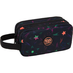 CoolPack Primus Starfish Κασετίνα Βαρελάκι με 3 Θήκες Μαύρη F060904
