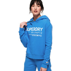 Superdry Elissa Γυναικείο Αθλητικό Φούτερ με Κουκούλα Μπλε G20203TU-Q4L