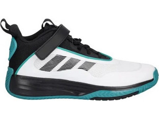 Adidas Ownthegame 3.0 Παιδικά Αθλητικά Παπούτσια για Μπάσκετ Μαύρα Λευκά Βεραμάν JQ7940