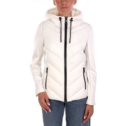 DKNY Γυναικείο Μπουφάν Puffer Μακρύ Λευκό DLEMPR06-WHT