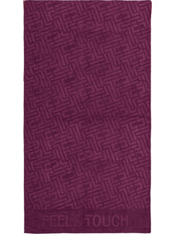 Feel & Touch Icon Πετσέτα Θαλάσσης Microfiber Μπορντό 90x170cm