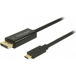 DeLOCK Καλώδιο DisplayPort 1.2 to USB-C Male 2m Black 85256