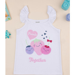 Prenatal Παιδικό T-Shirt Αμάνικο Λευκό Ροζ Φούξια Λιλά 1489221