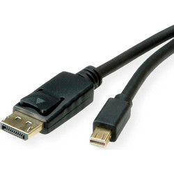 Roline Καλώδιο Mini DisplayPort 1.4 to DisplayPort Male 2m Black 11.04.5815-10