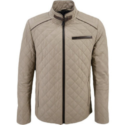 Leather 100 Ανδρικό Μπουφάν Χειμωνιάτικο Δερμάτινο Μπεζ 07-M-E-1314