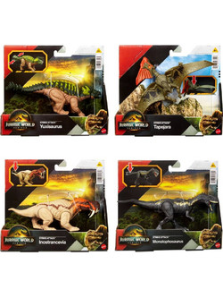 Mattel Jurassic World Rebirth Strike Attack Διάφορα Σχέδια Φιγούρα Δεινόσαυρος για 4+ Ετών JGB77