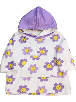 Zoocchini Daisy Παιδικό Πόντσο Θαλάσσης Μωβ 39cm ZOO12315