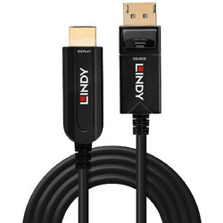 Lindy Καλώδιο DisplayPort 1.2 to HDMI Male 20m Black 38491